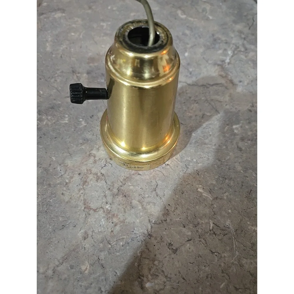 Vtg Stiffel Lamp Finial Brass Ornate Replacement Part 3.5